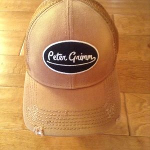 Peter Grimm Avatar distressed cotton truckers cap